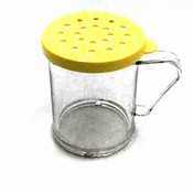 Plastic dredge / shaker with clear cheese lids