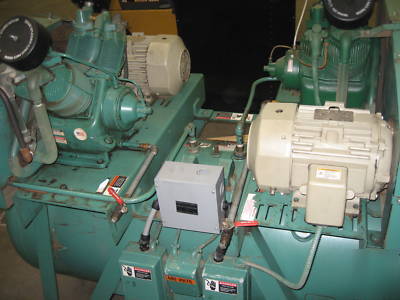 20 hp two stage air compressor twin 10 hp duplex