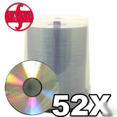600 taiyo yuden 52X cd-r silver blank media cd cdr disk
