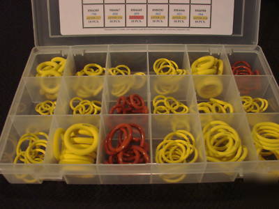 Caterpillar yellow / red silicone o-ring kit o-rings