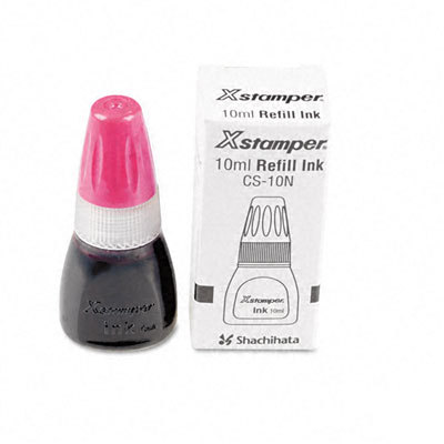 Refill ink for xstamper stamps, 10ML-bottle, pink