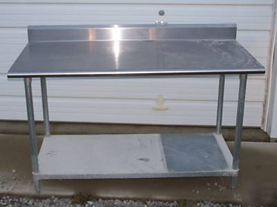 Stainless steel top only table 