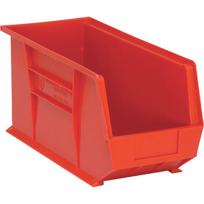 Quantum storage heavy duty stacking bin red box of 6