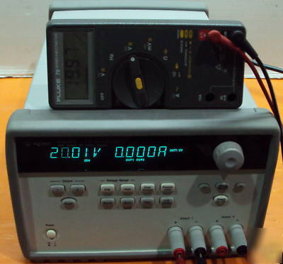 Agilent hp E3646A dual output dc power supply 