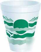 Dart horizonâ„¢ foam cup - 12 oz.- forest green