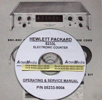 Hp 5233L counter operator -service manual