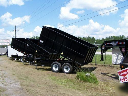 New 7 x 14 all pro dump trailer equipment ramp
