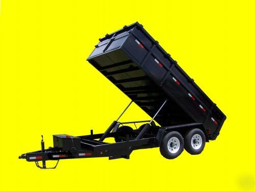 New 7 x 14 all pro dump trailer equipment ramp