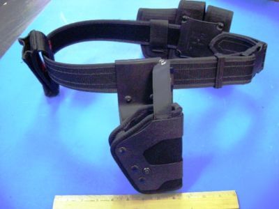 Police issued used duty belt with accessories