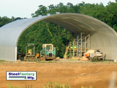 Steel factory mfg metal storage span building barn kit