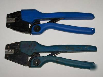 Thomas & betts ratcheting wire/terminal crimper t&b erg
