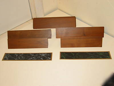 40 walnut name plate holders trophy awards parts