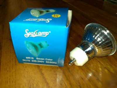 5 x 24 led MR16 GU10 colour changing spot light bulb 