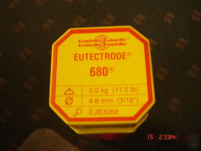 Eutectic eutectrode 680 3/16 rod 11# box sealed