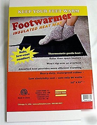 New indoor heated anti-fatigue desk floor mats 90 watts