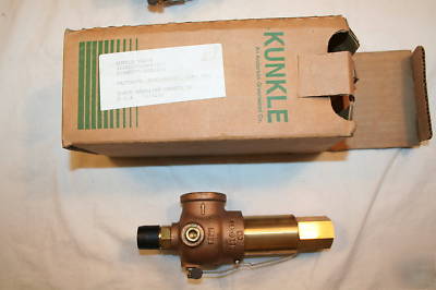New kunkle asme gas relief valve - #918BDCV01-BKE0250