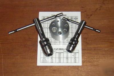 2 pc tap wrench handle set & 1 alignment block