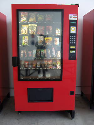 Ams refrigerated vending machine outdoor outsider snack
