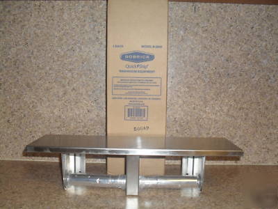 Bobrick toilet tissue dispenser with shelf b-2840 ss