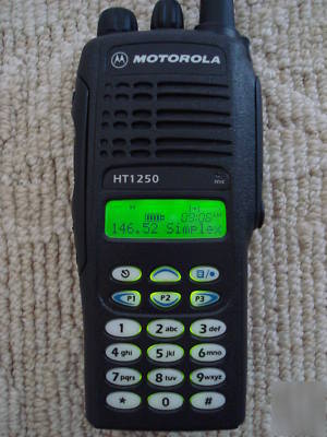 Motorola HT1250 vhf 136-174 full keypad complete