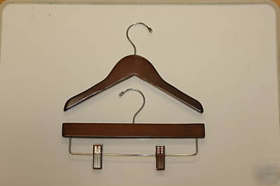 New 85 infant wooden hangers,60 top ,25 bottom 