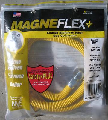 New magneflex + gas connector range furnace or boiler