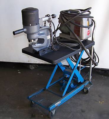 Nitto kohki 50 ton portable hydraulic punch press,115V