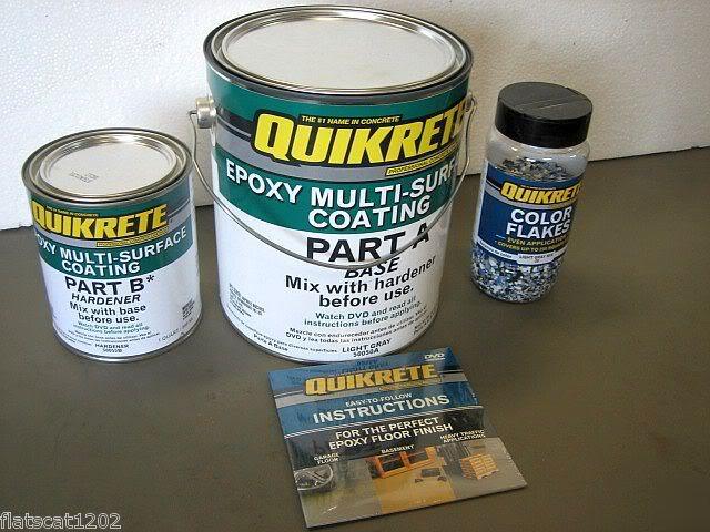 Quikrete epoxy multi-surface coating gray s-gloss kit 