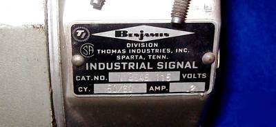 Vintage benjamin industrial electric signal horn 