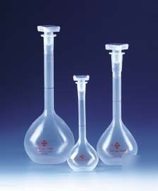 Brandtech volumetric flasks with [sj] stoppers, class a