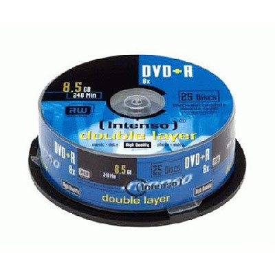 10 intenso 8X dual layer dvd+r blank dvd discs