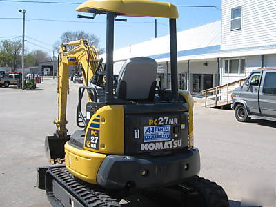 2008 komatsu PC27MR-2 hydraulic mini excavator