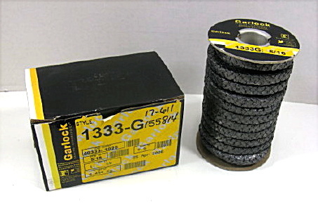 1 lb garlock 5/16 style 1333G flexible graphite packing