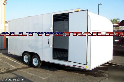 2009 enclosed motorcycle atv car hauler quad trailer