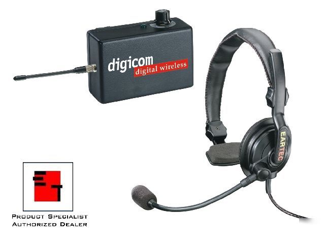 3-person eartec digicom duplex wireless intercom set