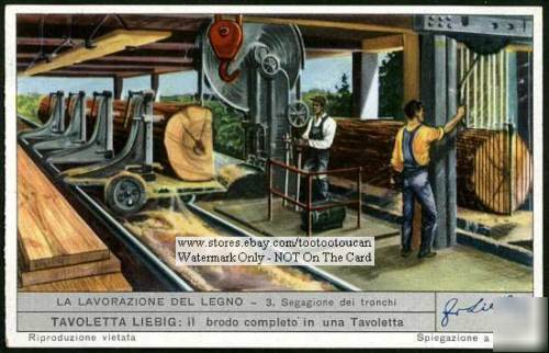 An old time lumber - sawmill 50 y/o card