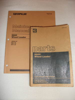 Caterpillar 980C loader parts and maintenance manuals