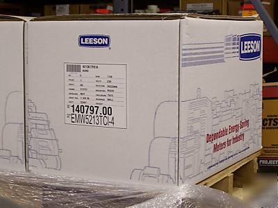New leeson 5HP single phase electric motor, 