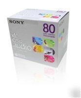Sony cd-r 80 audio colour collection -pack 10 cdr audio