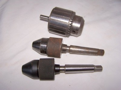 Jacobs drill chuck no 36 -3/4 & two 3/8 wahlstrom