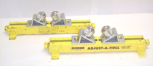 Lot 2 sumner table top adjust-a-rolls rollers st-502 