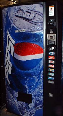 Pepsi soda water can vending machine dixie narco 475