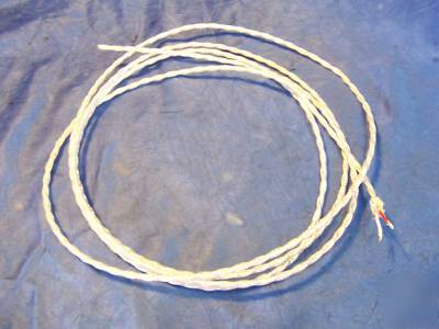 10' high end audio wire silver teflon shielded pair 20