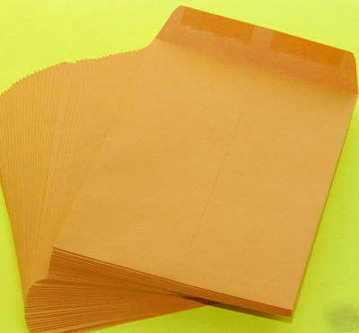 50 envelopes 9 x 12 kraft mailers 