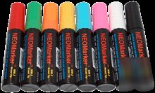 8 neon color art waterproof marker fluorecent bright
