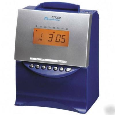 Acroprint ES1000 time clock, payroll clock w/supplies