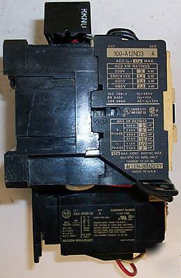 Allen bradley 104-A12ND3 reversing contactors w/ olr 