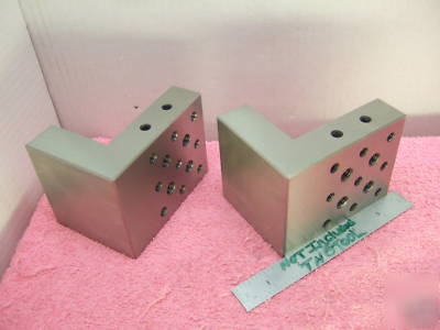 Angle plates matched pair toolmaker machinist mint 
