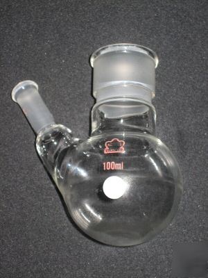 Boiling flask, 2-neck 29/26, 10/30 thermo, 100 ml lg
