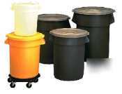 Grey round huskee container - 44 gallon - rjs-8786